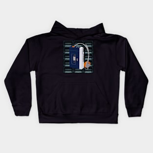 80s Original Walkman Blue Kids Hoodie